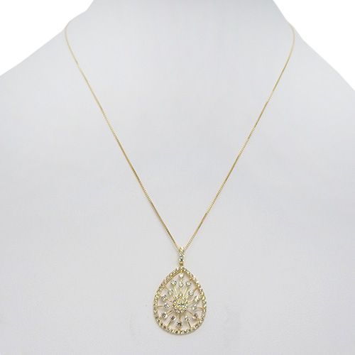 D2.60 ダイヤモンド デザイン ネックレス K18 イエローゴールド YG  