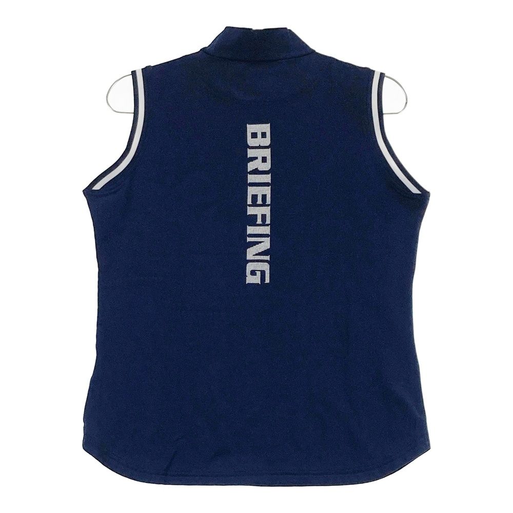 サイズ M BRIEFING GOLF ブリーフィング モックネック ノースリーブシャツ ネイビー系 240101526678 ゴルフウェア レディース ストスト