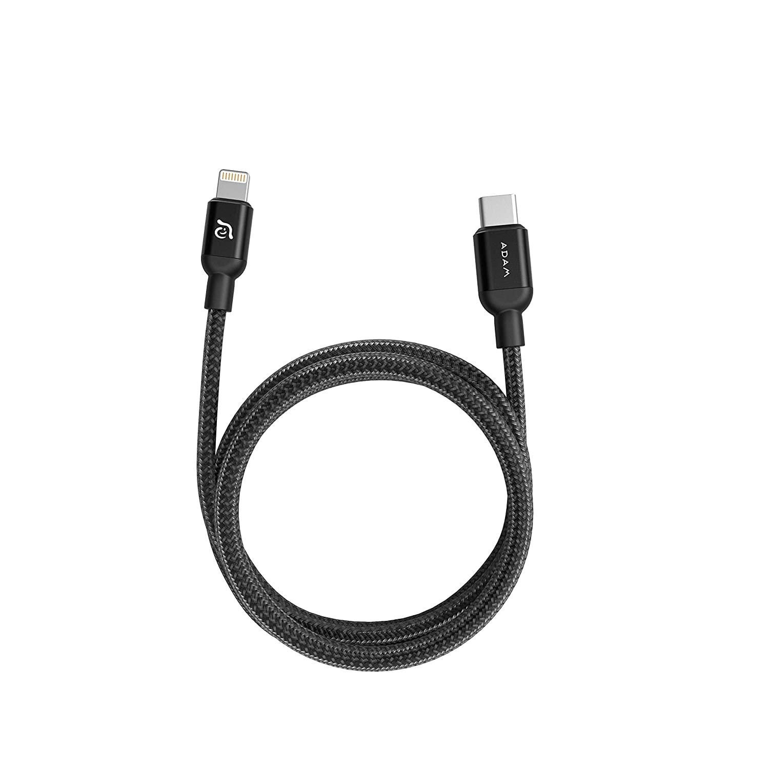 【新品・2営業日で発送】Adam Elements USB Type-C to Lightningケーブル 耐久モデル 120cm ACBADCL120BBK(ACBADCL120BBK)