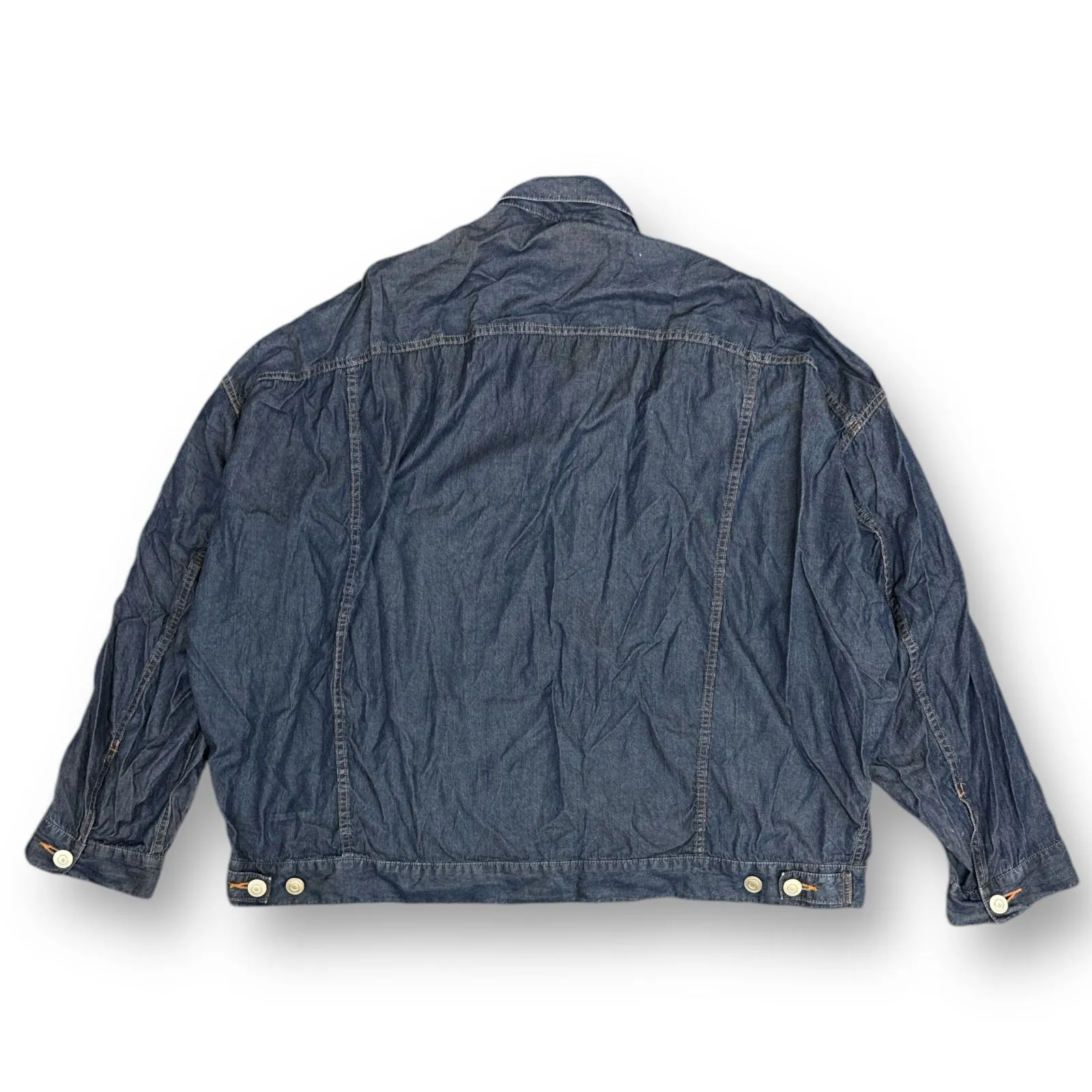 定価42900円 MIHARA YASUHIRO 23SS Tencel Denim Blouson テンセルデニムブルゾン Gジャン デニムシャツジャケット  ミハラヤスヒロ I10BL011 インディゴ 46 75754A6|mercariメルカリ官方指定廠商|Bibian比比昂代買代購