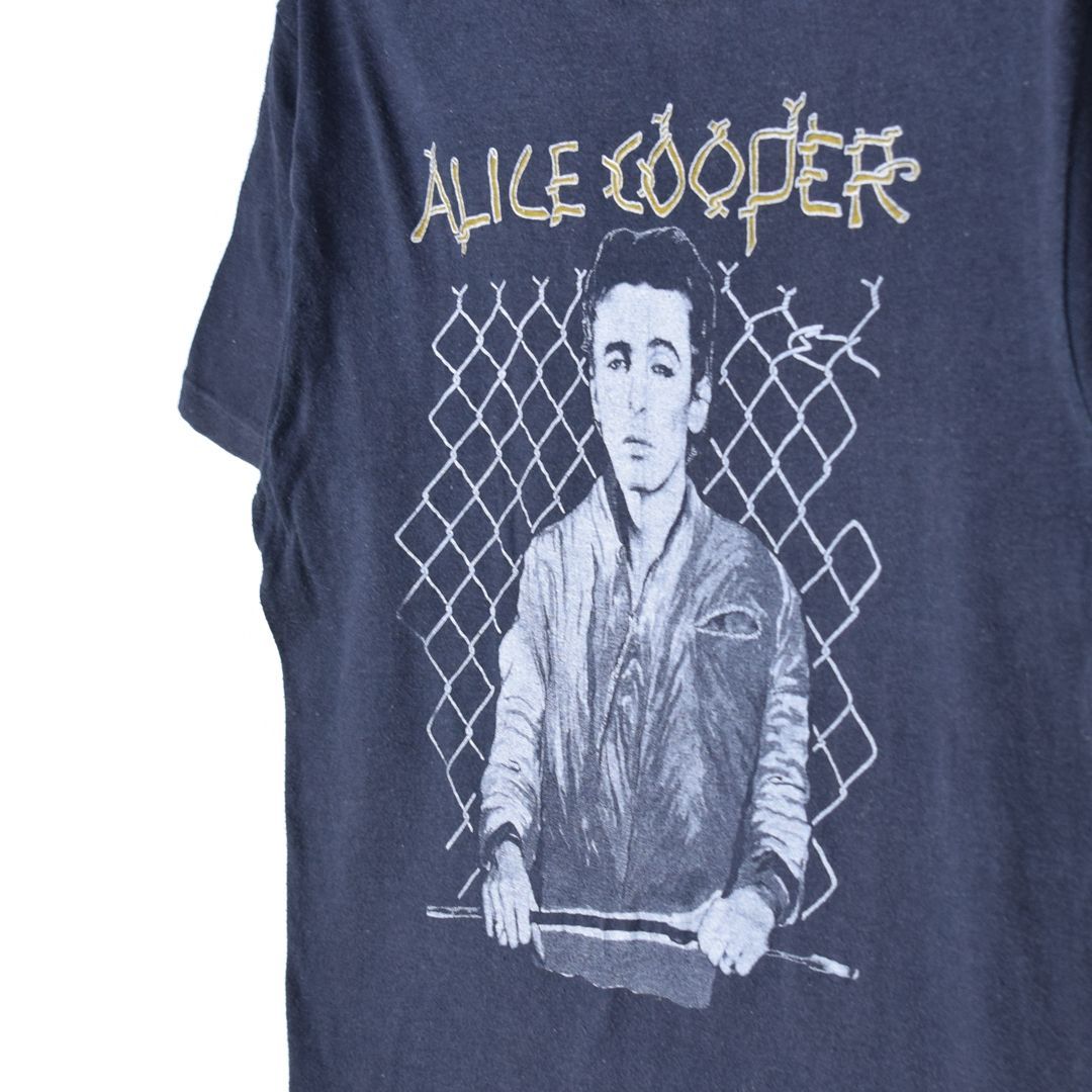 80s Hanes アリスクーパー バンドtシャツ USA製 ブラック M