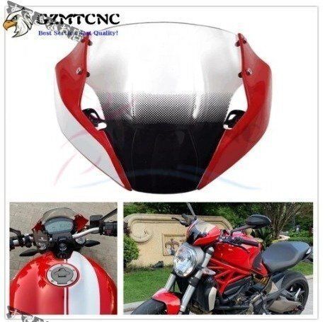 Ducati ドゥカティ モンスター 1200/S/R フロントガラス ウインドデフレクター シールド フェアリング プラスチック