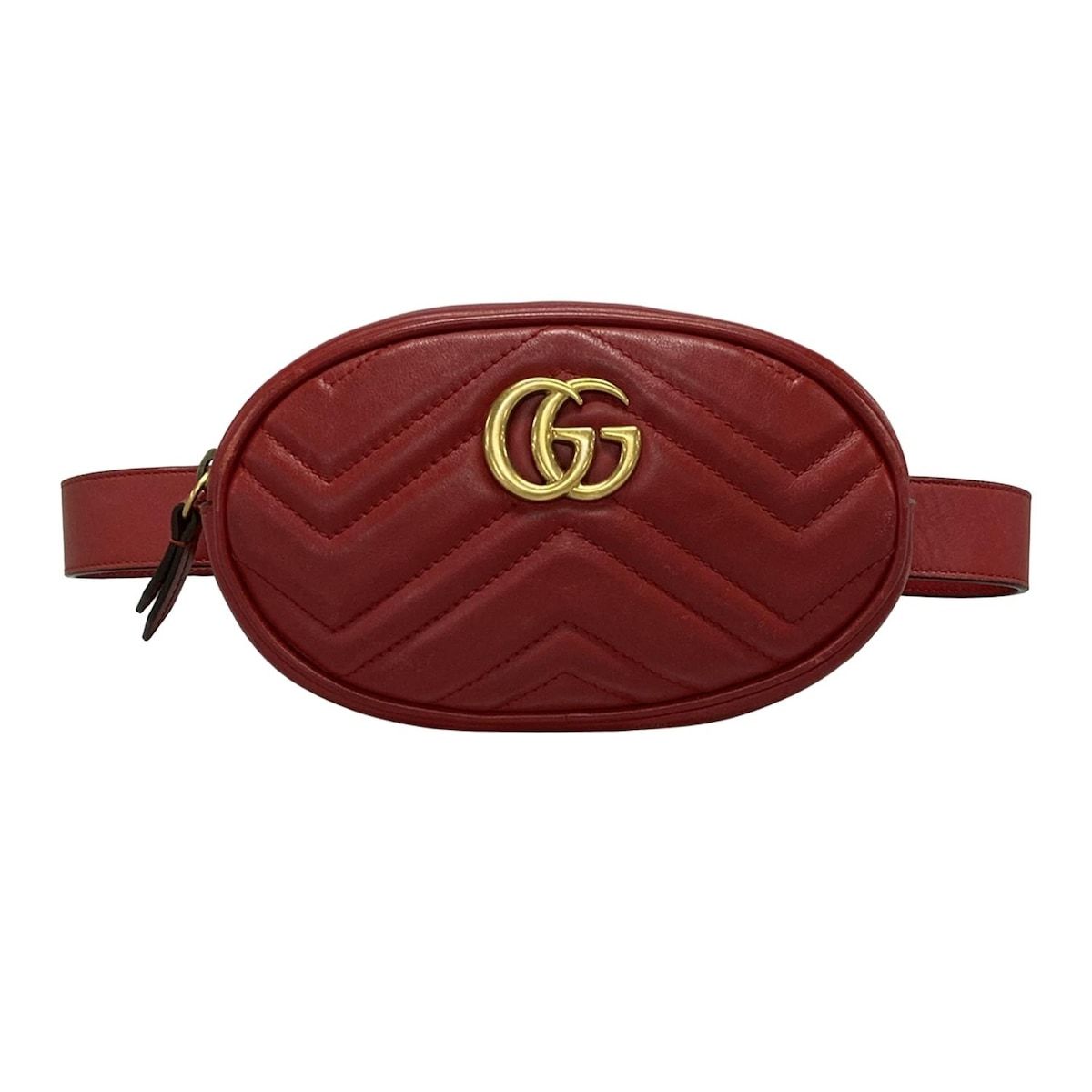 GUCCI(グッチ) ウエストポーチ GGマーモント キルティングレザー