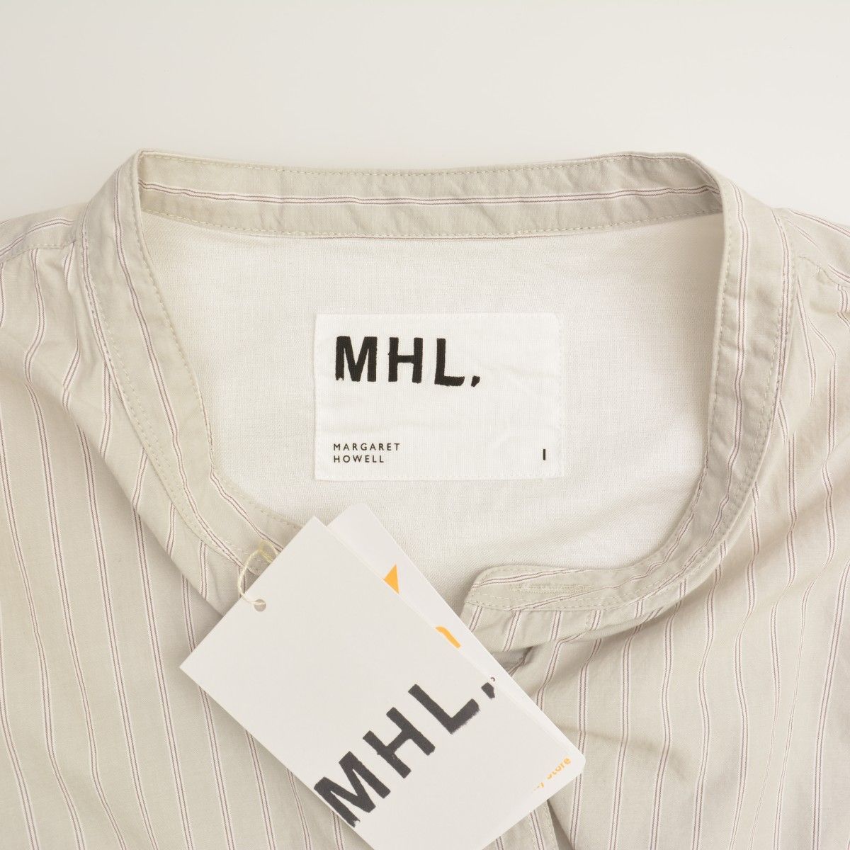 MARGARETHOWELLMHL】24SS 5954153500 WORKWEAR STRIPE COTTON SHIRTING 