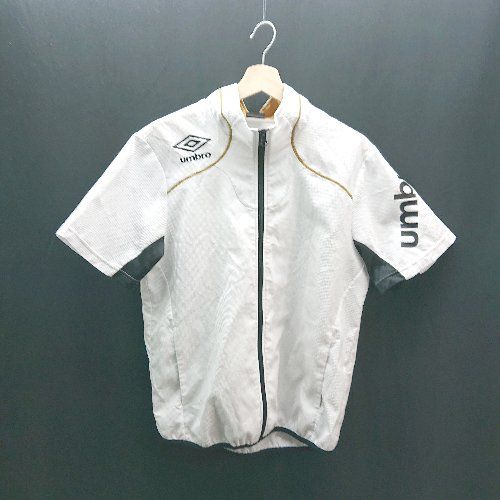 ◇ Umbro アンブロ ジップアップ ロゴ 薄手 半袖 ジャケット サイズM 