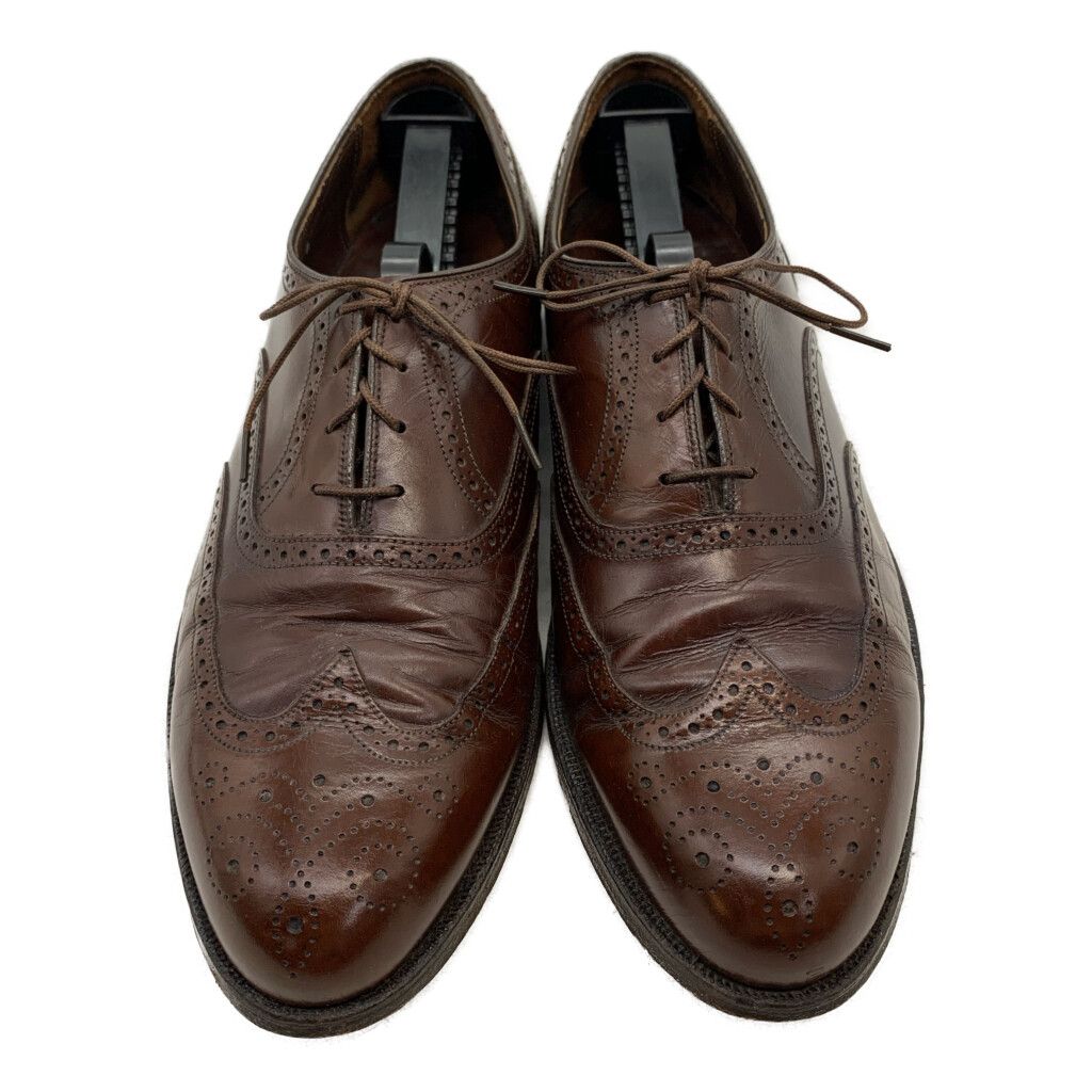 80年代 FLORSHEIM フローシャイム Designers collection ウィングチップ レザーシューズ ブラウン (メンズ 10 1/2 D) 中古 古着 KA1906