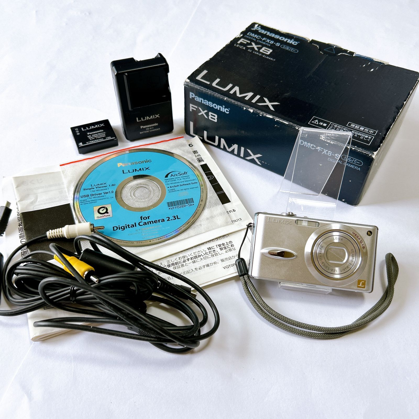 パナソニック LUMIX DMC-FX8 シルバー デジカメ 動作未確認 訳