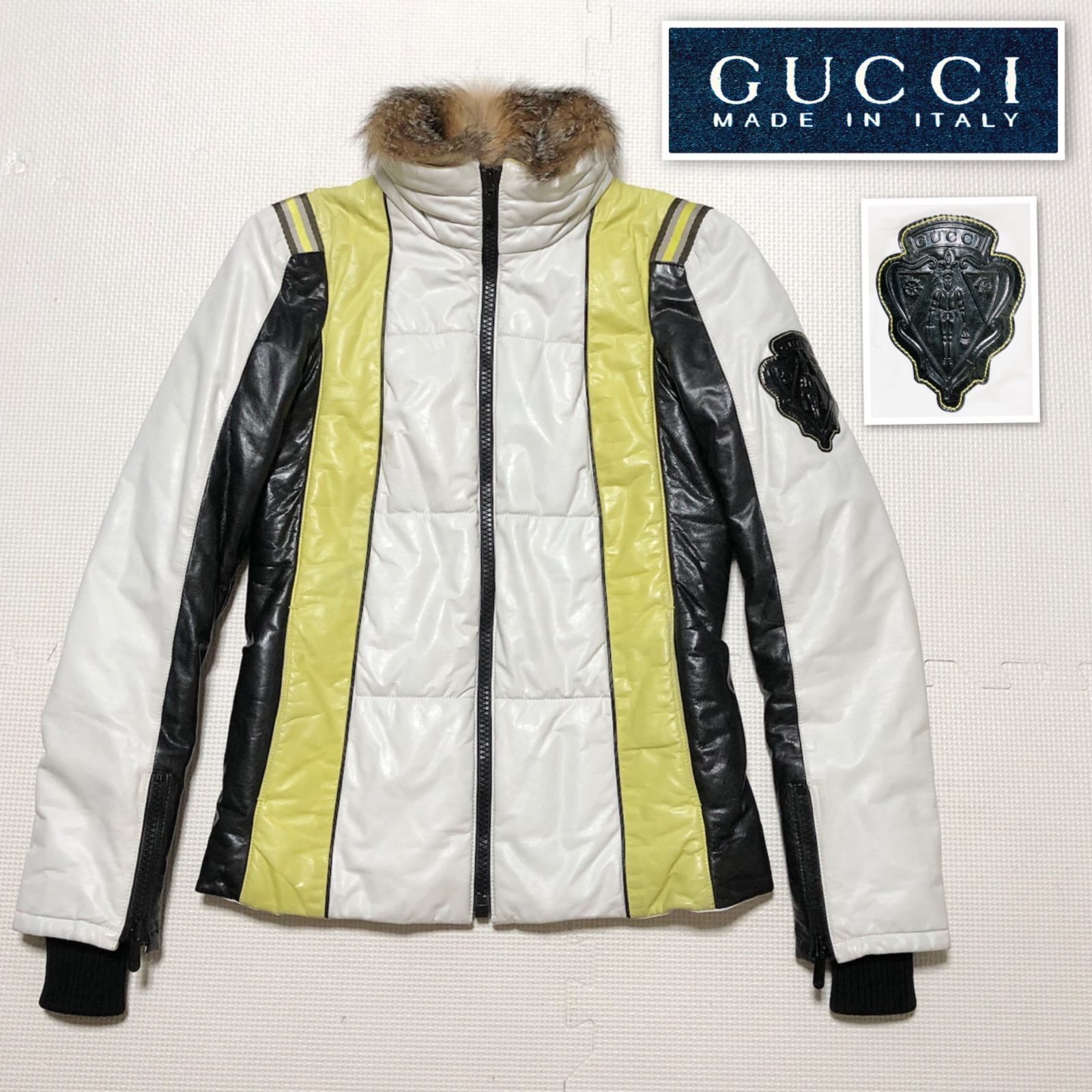 GUCCI グッチ トム・フォード　キルティング・ライダース・レザージャケット 中古・古着通販】GUCCI (グッチ) トムフォード期モーター