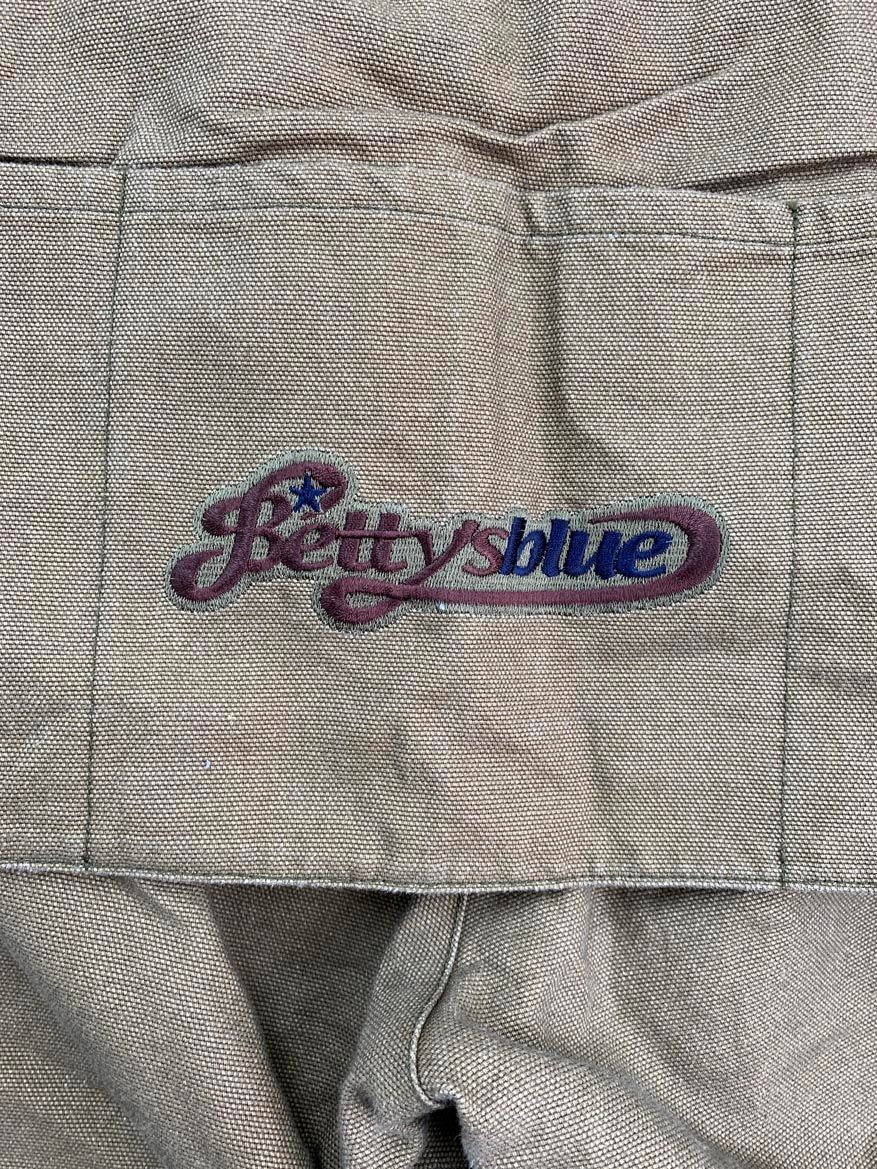 BETTY'S BLUE ベティーズブルー SHINJI ABE バック ロゴ 刺繍