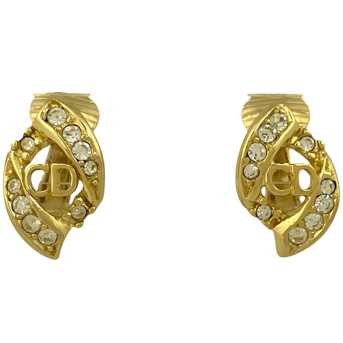 クリスチャンディオール Christian Dior ロゴ ラインストーン