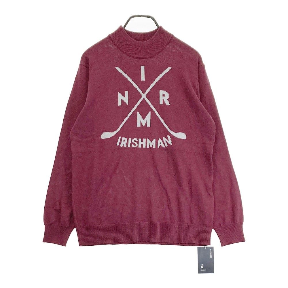 サイズ：M IRISHMAN アイリッシュマン ハイネック ニット