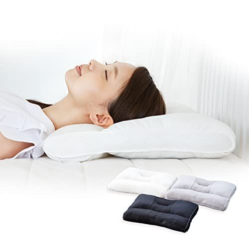 ブラック_35*50 fuwawa 枕 まくら 枕? 安眠枕 パイプ枕 低め 洗える 綿【SEK認証】うつ伏せ寝枕 立体構造 横向き対応 高さ調節 抗菌防臭 快眠 通気性 首肩フィット 35×50cm ブラック