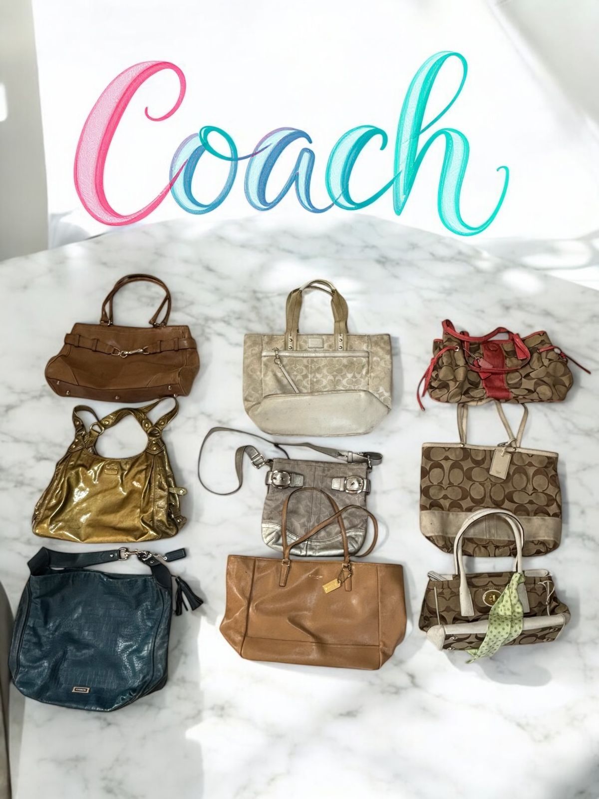 在庫一掃 COACH コーチ ハンドバッグ ショルダーバッグ おまとめ9点セット MS006