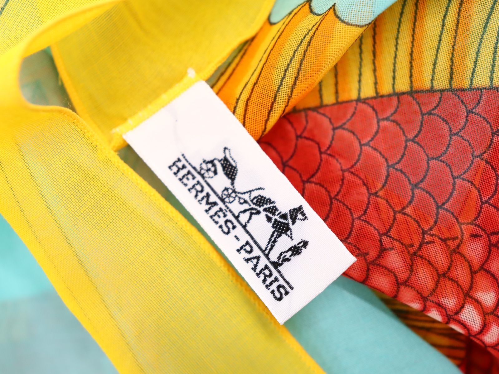 美品 HERMES エルメス パレオ マルチカラー 大判ショール スカーフ 美品 HERMES エルメス パレオ マルチカラー 大判ショール スカーフ
