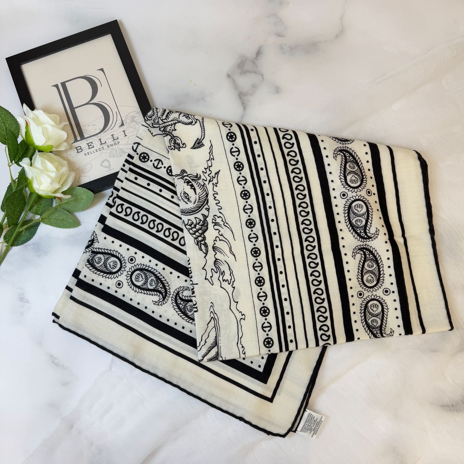 極美品】CELINE/セリーヌ ビンテージ 大判スカーフ 宝石と卵と軍