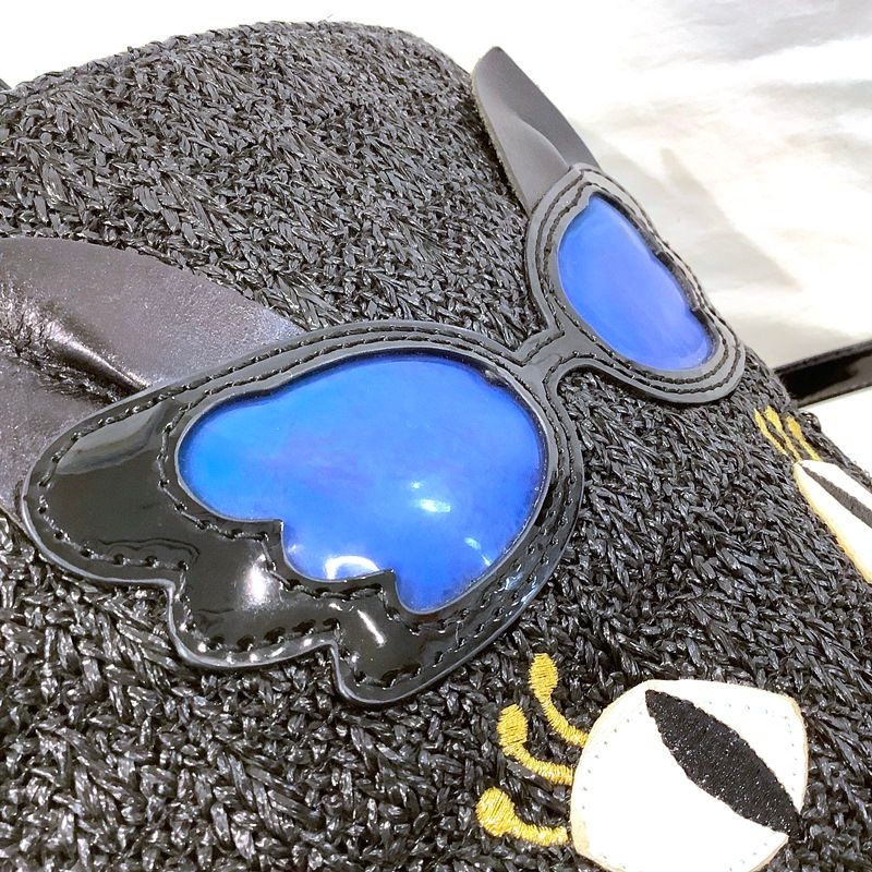 アナスイ（ANNA SUI）チャーミーズねこモチーフ2WAYかごバッグ ハンド
