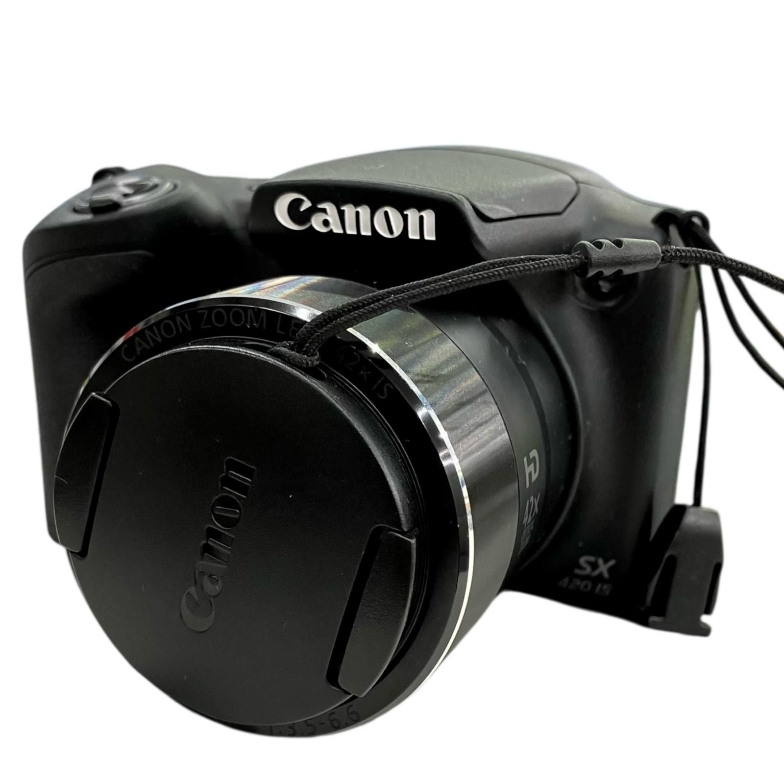 186000 動作未 canon キャノン デジタルカメラ PowerShot SX420 IS ブラック