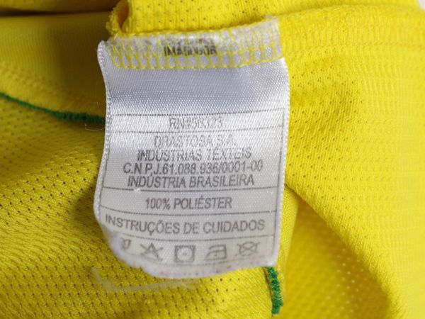 NIKE - 00s ナイキ ブラジル 代表 サッカー ユニフォーム メンズ M 程/ オールド 正規品 2004 コパ アメリカ モデル オフィシャル 当時物 Tシャツ NIKE - 00s ナイキ ブラジル 代表 サッカー ユニフォーム メンズ