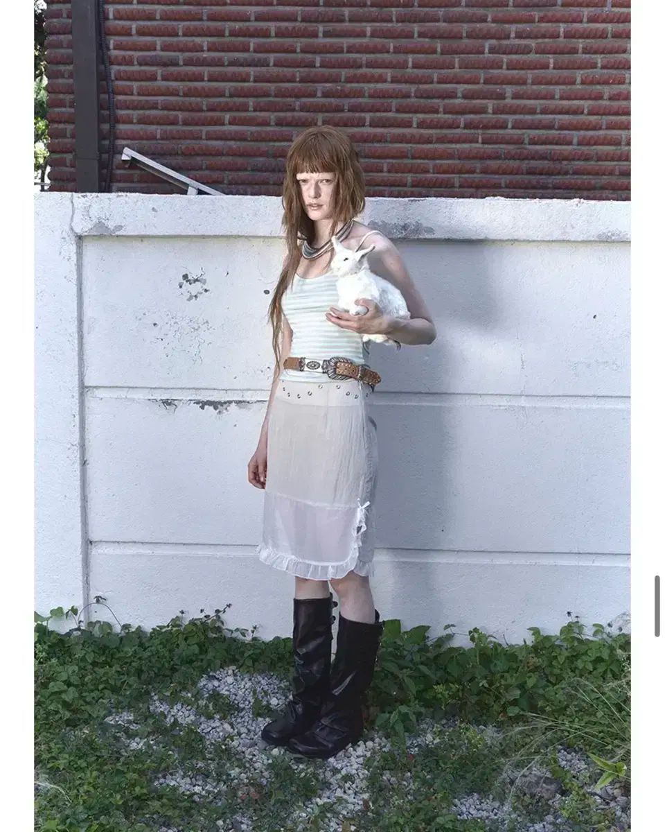 ダード EYELET RUFFLE SKIRT S サイズ