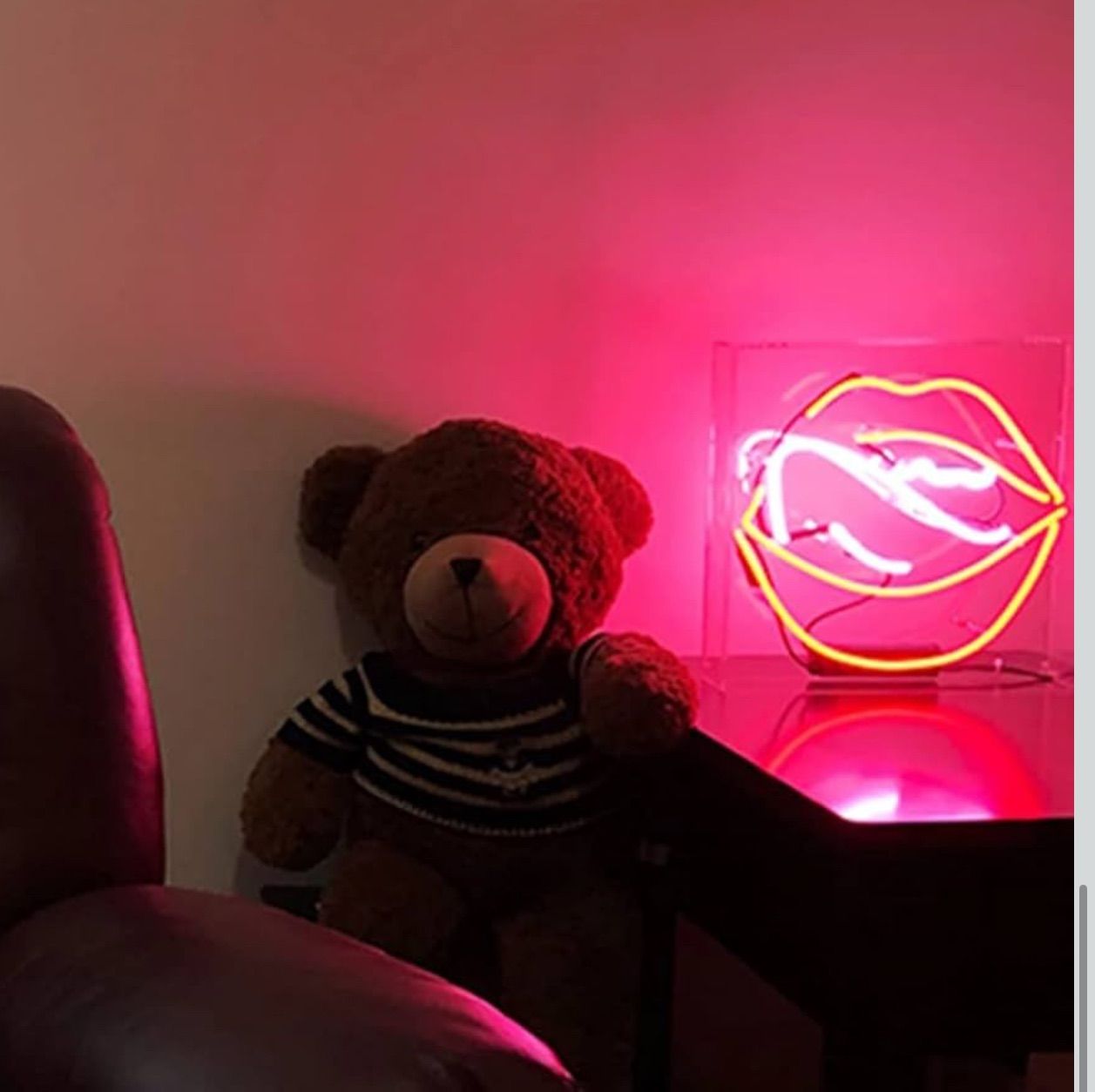 オーダーメイド　ネオン管　セクシーリップ 多色ネオンライト ボックス型　看板 オーダーメイド ネオン管 セクシーリップ 多色ネオンライト