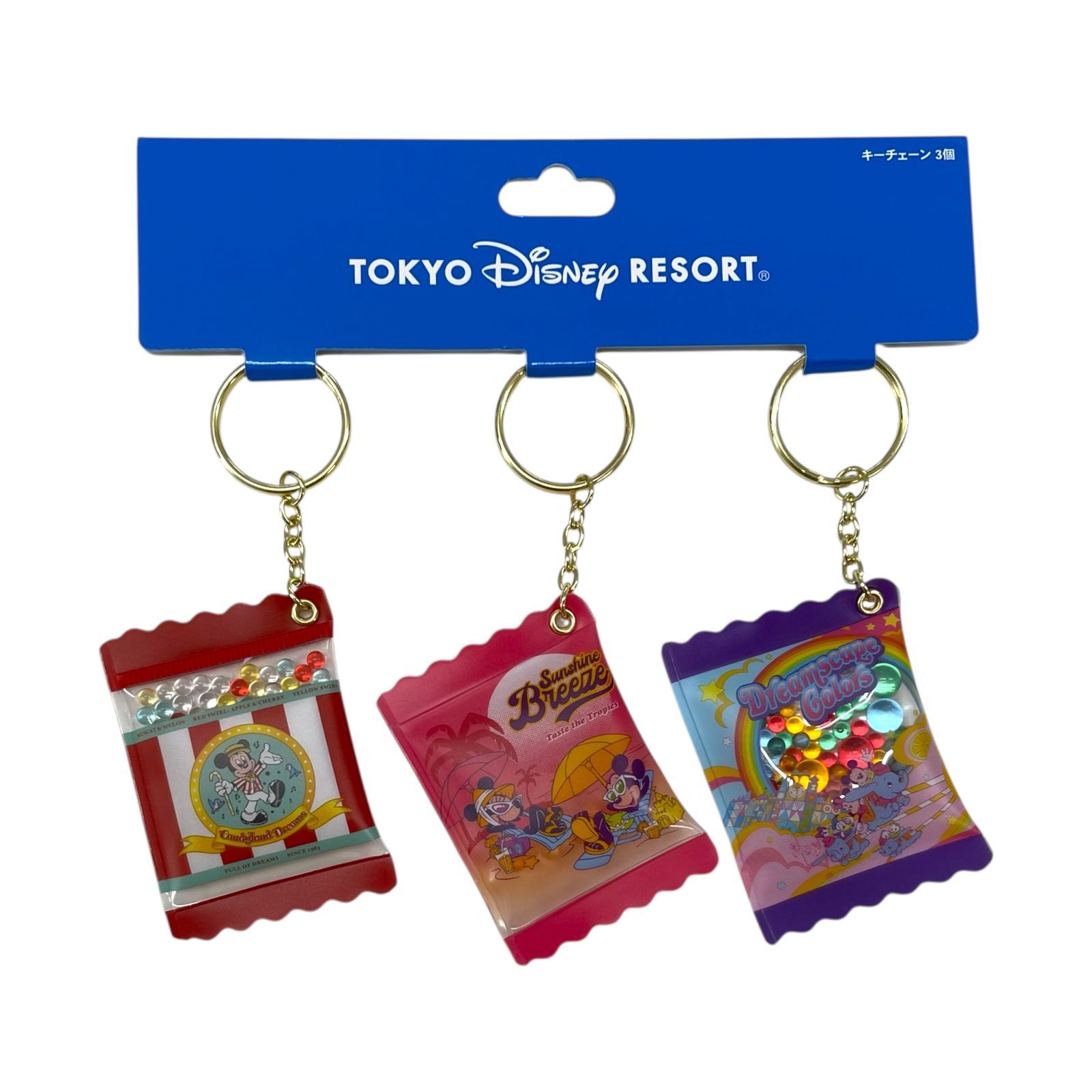 ディズニー ドリームズオンザゴー キーチェーン 3個 東京