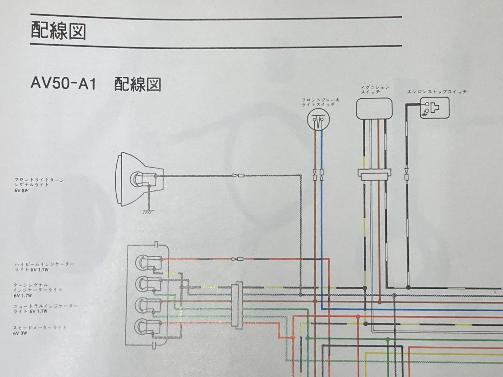 AV50 サービスマニュアル 1版 カワサキ 正規 中古 バイク 整備書 AV50