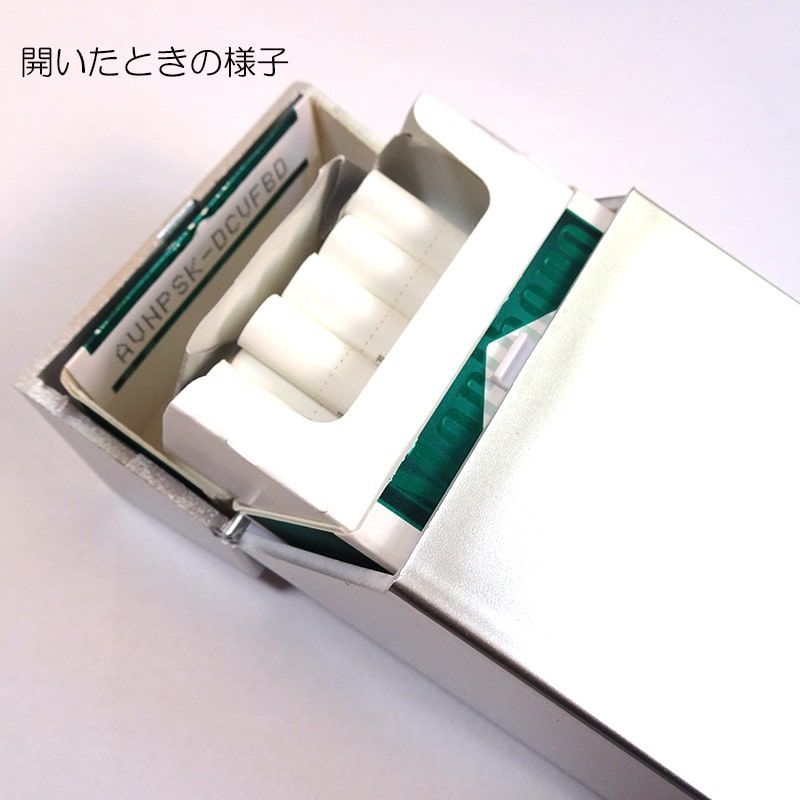 nekonekoブラック ハートデザインタバコケース シガレットケース ハード タバコケース ブラック シルバー 通常