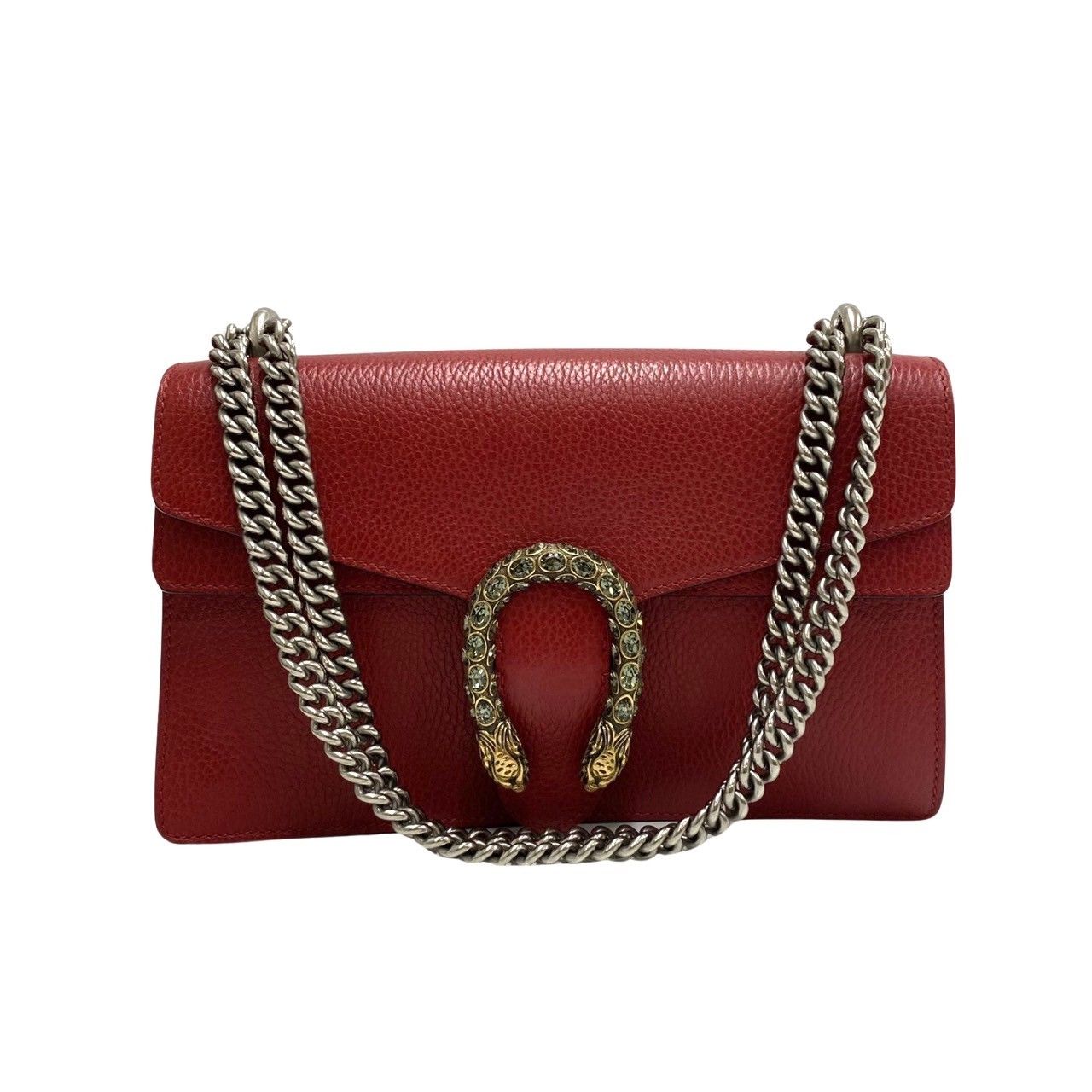極 美品 希少品 GUCCI グッチ ディオニュソス モチーフ 金具 レザー 本 