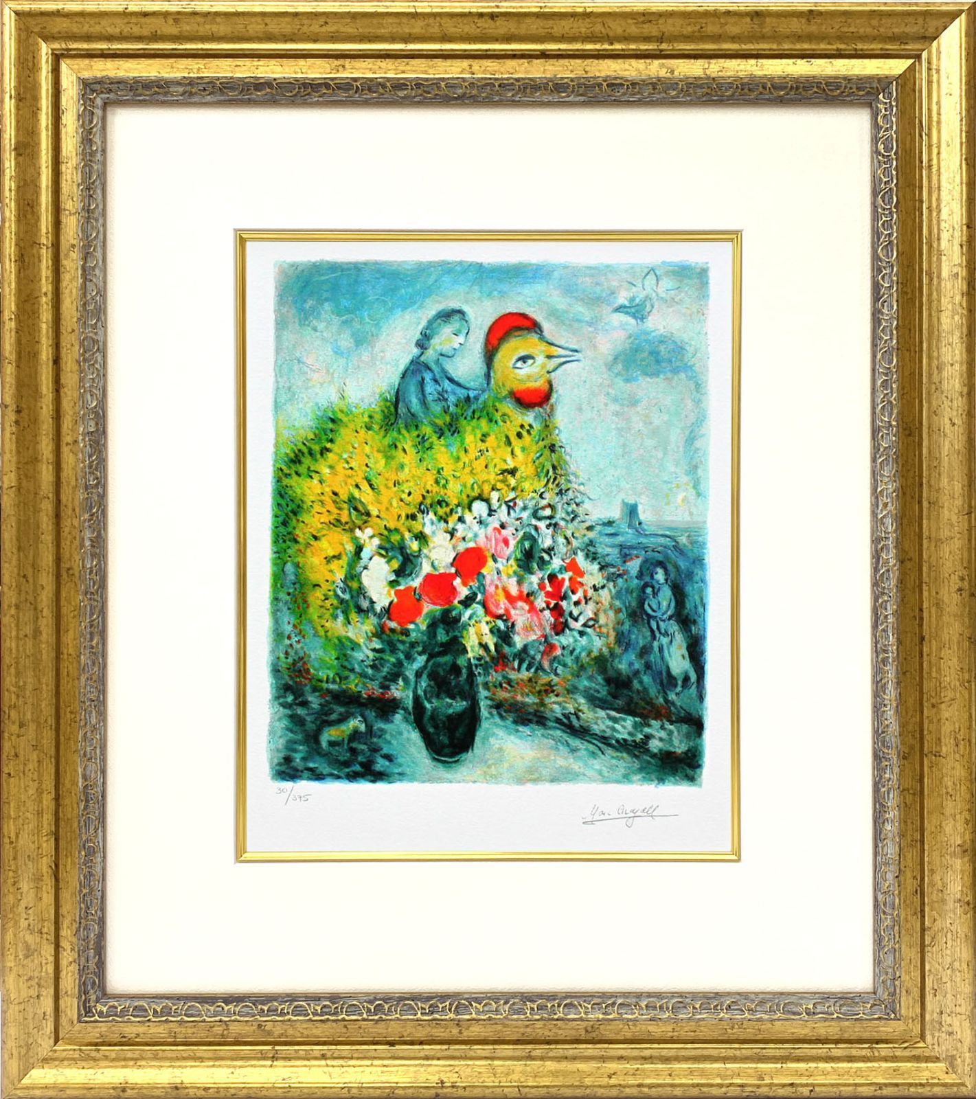 クリスチャン・ラッセン/ハーモニー&ドルフィンドリーム 絵画額