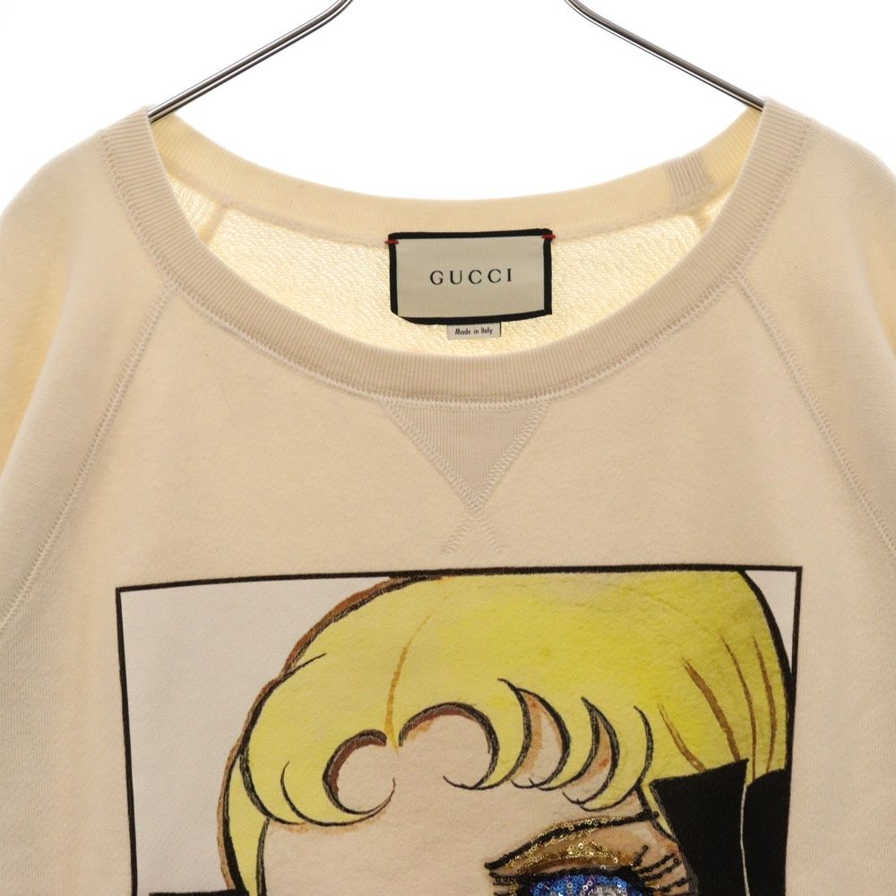 GUCCI (グッチ) Sweatshirt 井出ちかえ スパンコール装飾クルー GUCCI (グッチ) Sweatshirt 井出ちかえ スパンコール装飾クルー