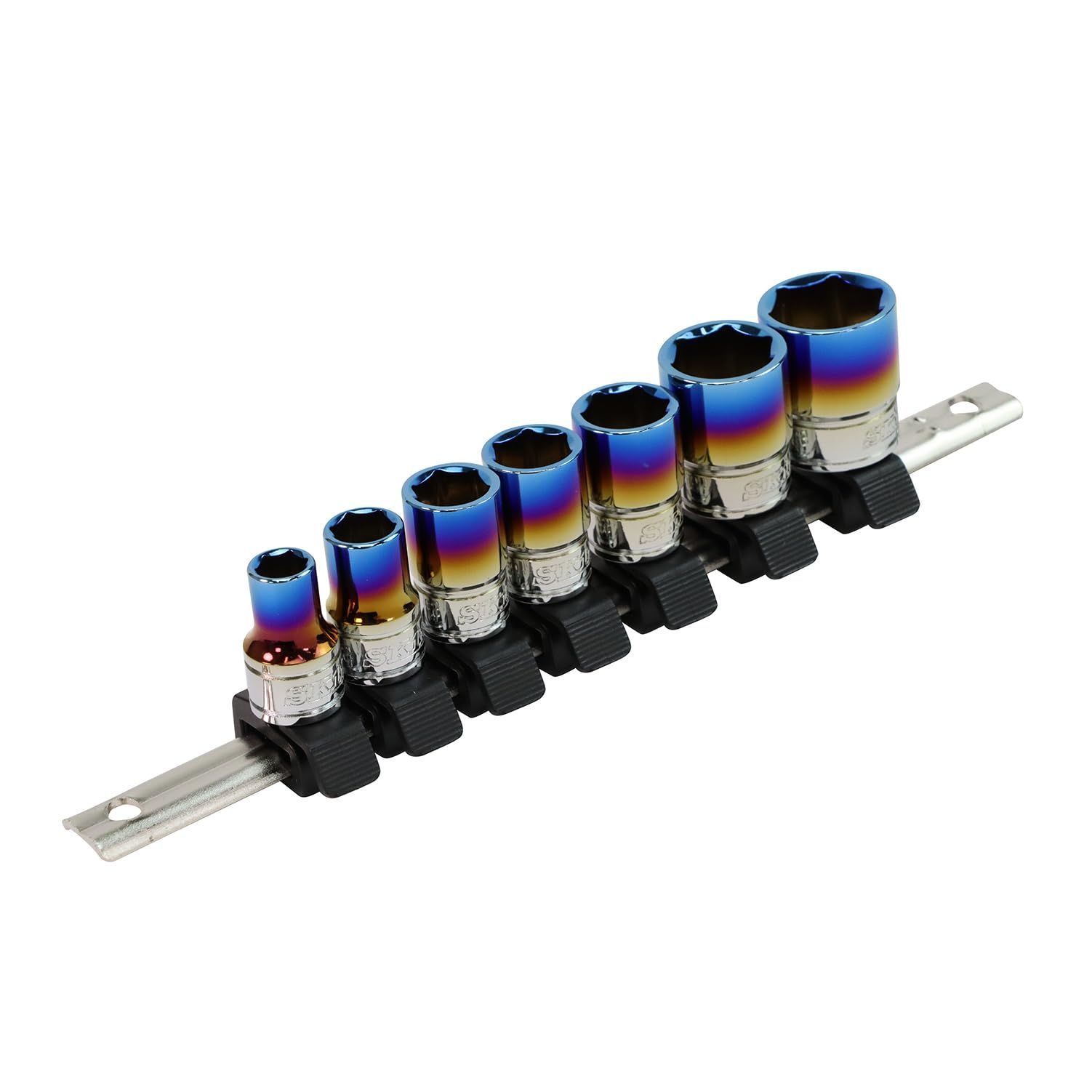 SK11(エスケー11) ソケットセット 8/10/12/13/14/17/19mm 差込角9.5mm(3/8インチ) SHS307M-P