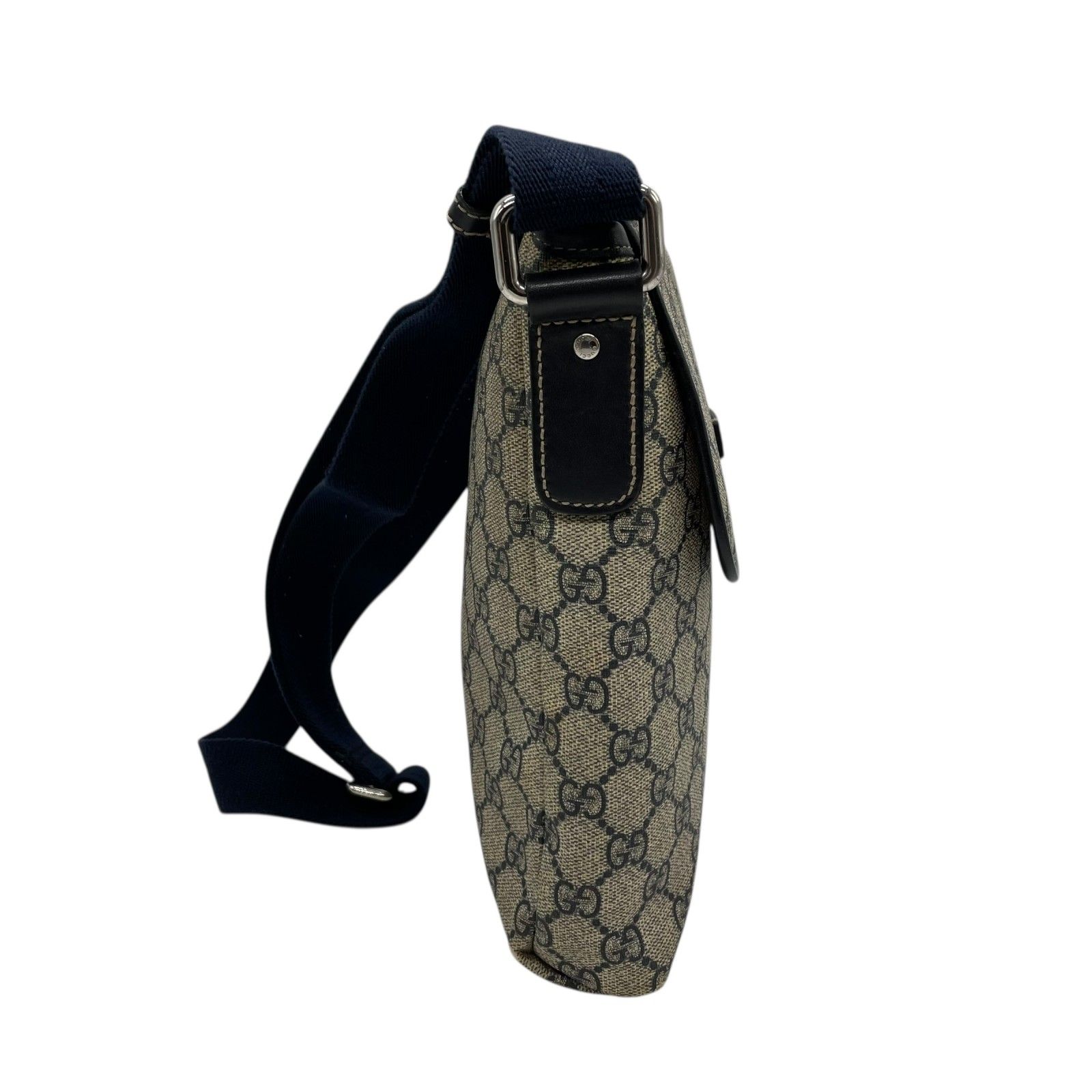 GUCCI グッチ GGスプリーム ショルダーバッグ 223666 紺 ネイビー