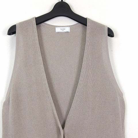 美品＊SLOBE IENA ニットジレ　ベージュ SLOBE IENA｜《追加》ニットジレ | Rakuten Fashion(楽天