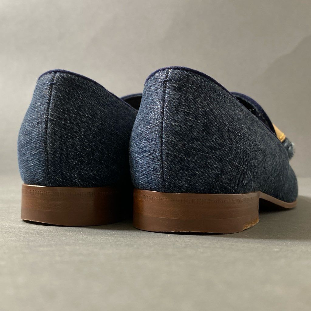 3f29 《美品》 LOUIS VUITTON ルイヴィトン タッセル デニムスリッポン 