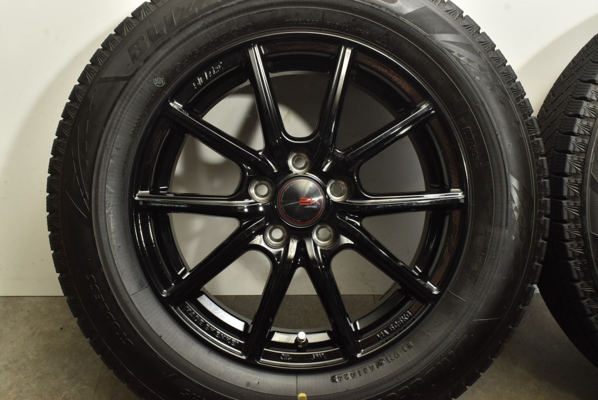 送料無料キャンペーン中！ 製 バリ溝 スタッドレス SEIN EK 15in 6J 45 PCD100 5穴 ブリヂストン ブリザック VRX3 195 65R15 プリウス カローラスポーツ 当店人気NO.1。