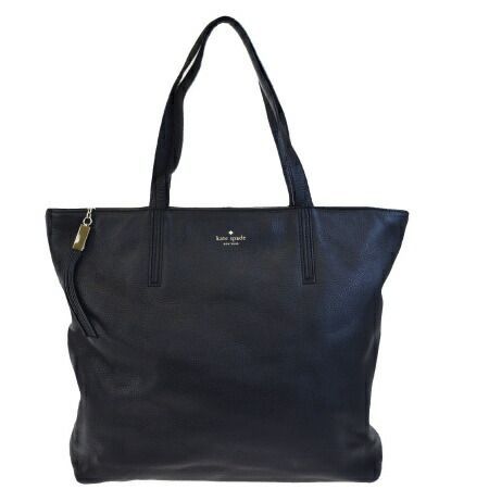 【中古】 美品 ケイトスペード kate spade トートバッグ ショルダーバッグ ハンドバッグ ブラック レザー 09HA969