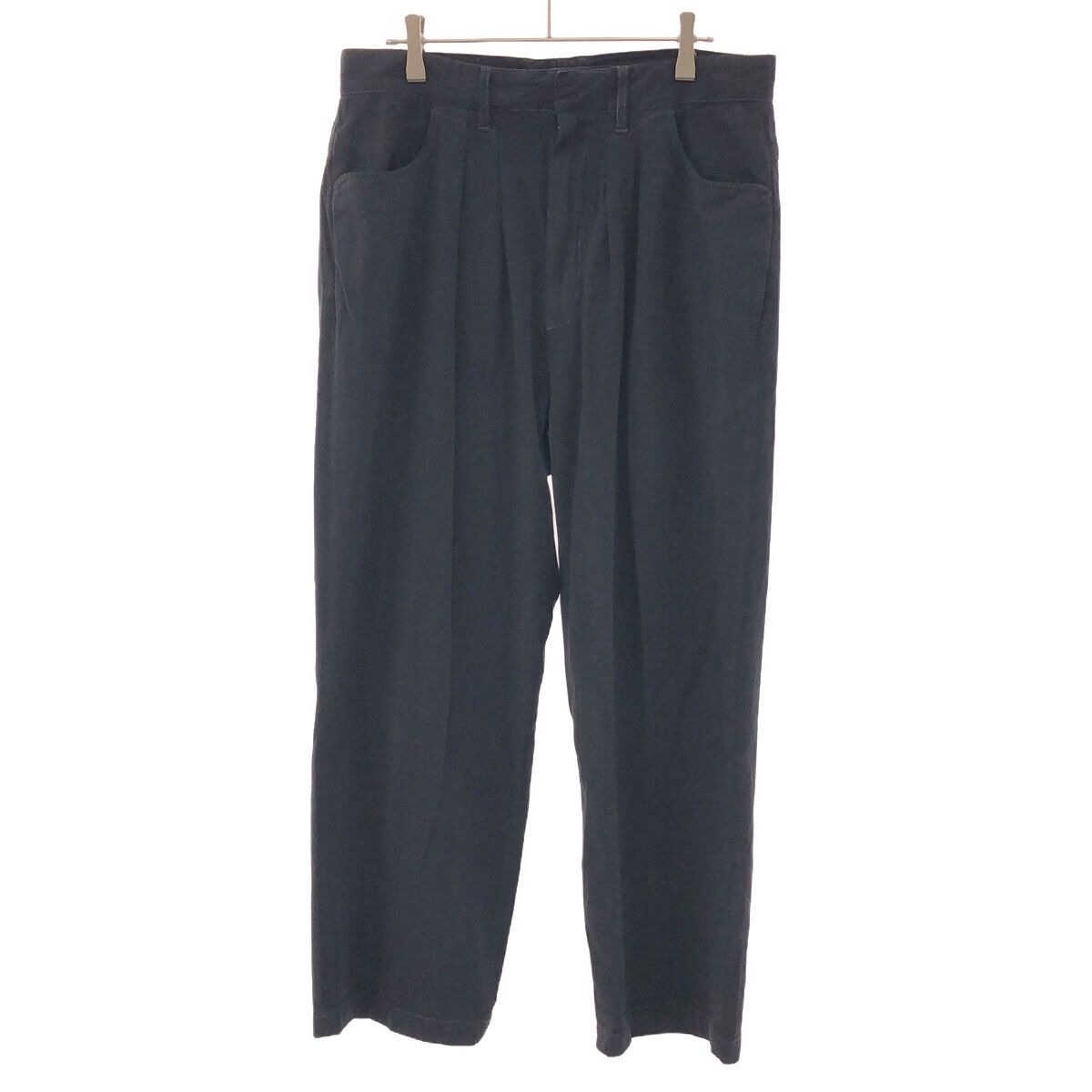 FARAH ファーラー Two-tuck Wide Tapered Pants 2タックワイドテーパードパンツ ネイビー系 32  FR0201-M4004 - メルカリ