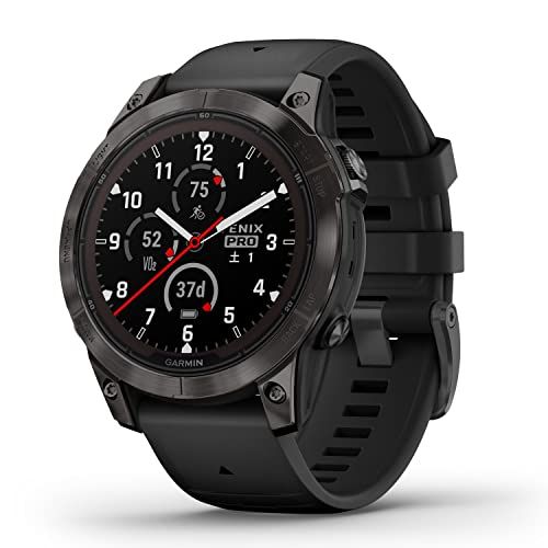 ガーミン GARMIN fenix 7 Pro Sapphire Dual Power Ti Carbon Gray|Black ソーラー充電 マルチスポーツGPSウォッチ 日本正規品 心電図 ECG アプリ対応モデル