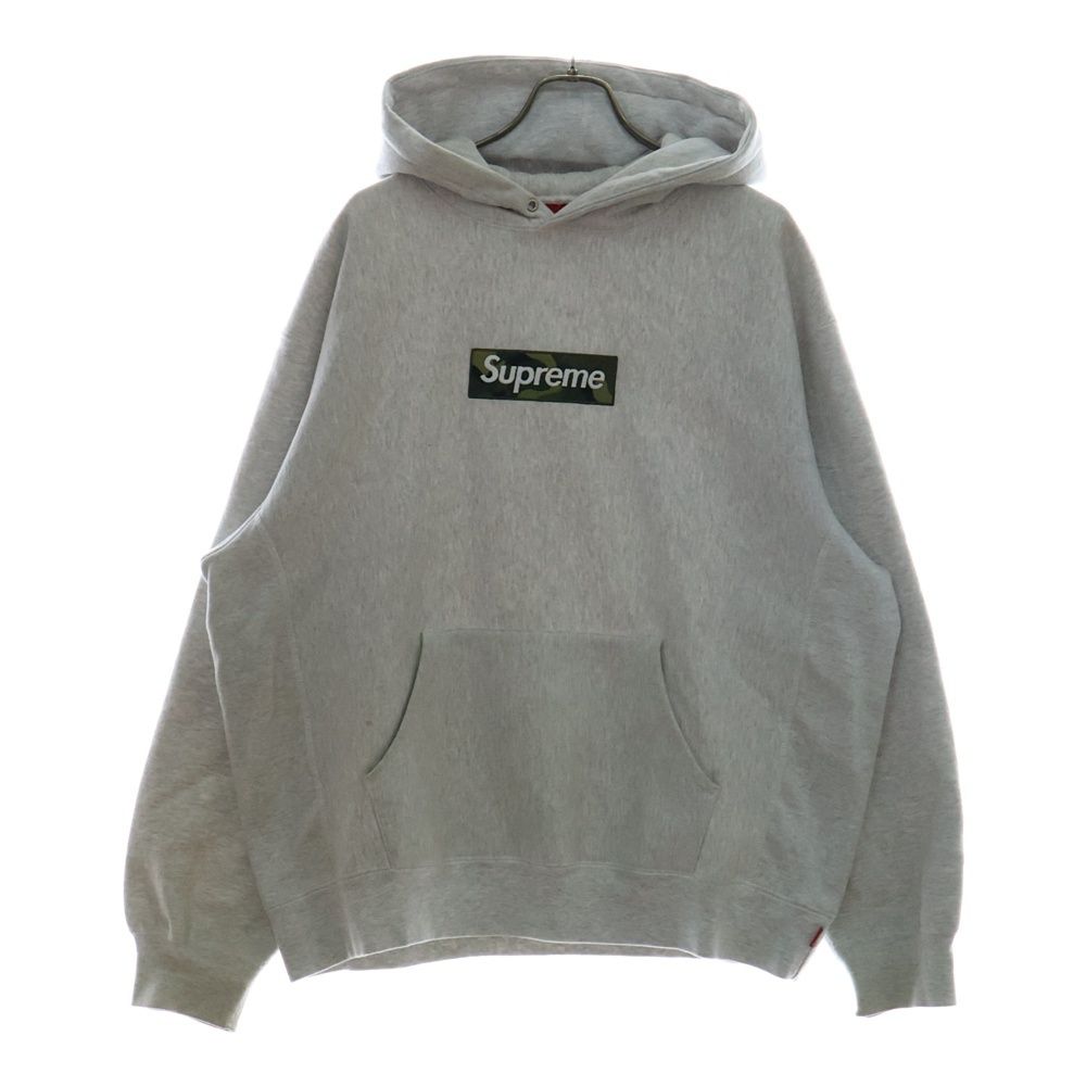 SUPREME シュプリーム 23AW Box Logo Hooded Sweatshirt Ash Grey Camo カモ柄 ボックスロゴ スウェット プルオーバー パーカー フーディー グレー