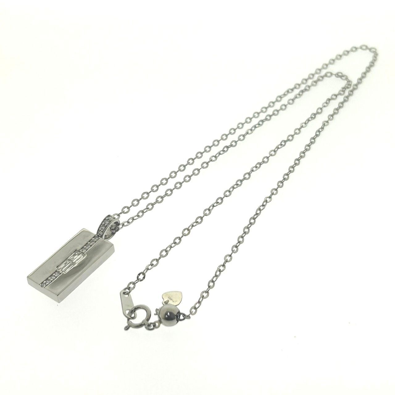 新品仕上済み Pt900 Pt850 天然 ダイヤモンド ネックレス D:0.37ct 