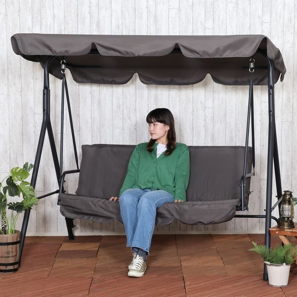 3人掛けソファ 3P クッション付き GY グレー 組立品 3人掛けソファ 3P クッション付き GY グレー 組立品【代引不可】