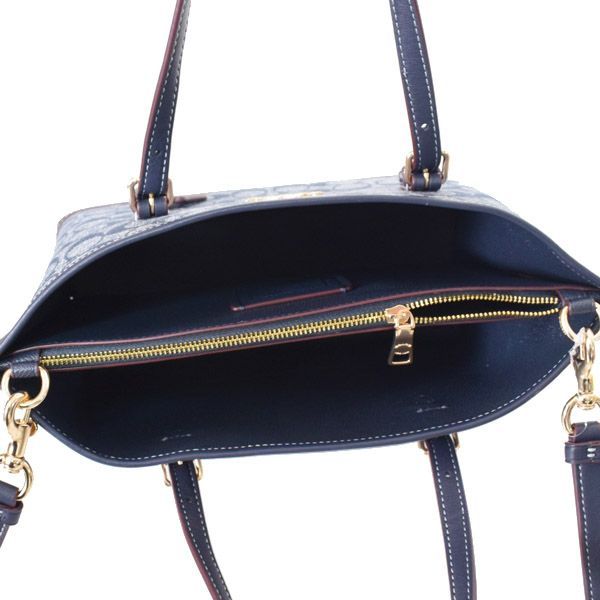コーチ バッグ COACH シャンブレー レザー シグネチャー モリー トート