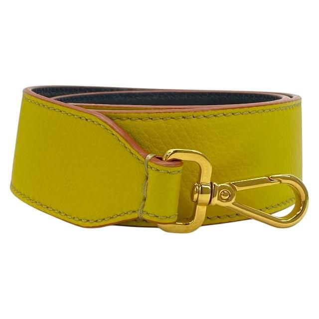 FENDI フェンディ ストラップユー ショルダーストラップ アクセサリー バッグ用アクセサリー レザー イエロー