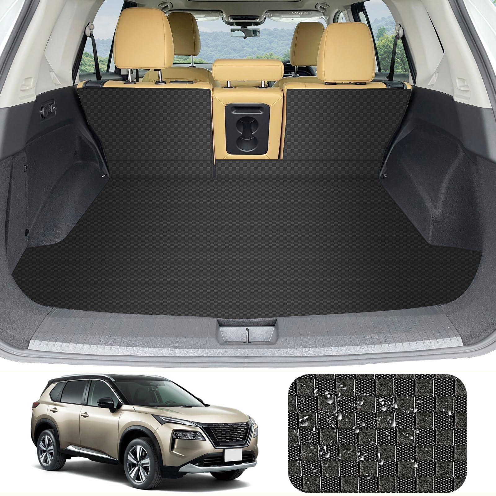 超メルカリ市開催限定エクストレイルT33 2列シート用ラゲッジマット　キズあり 在庫セール】YORKNEIC 日産 新型 エクストレイル T33型 ラゲッジマット