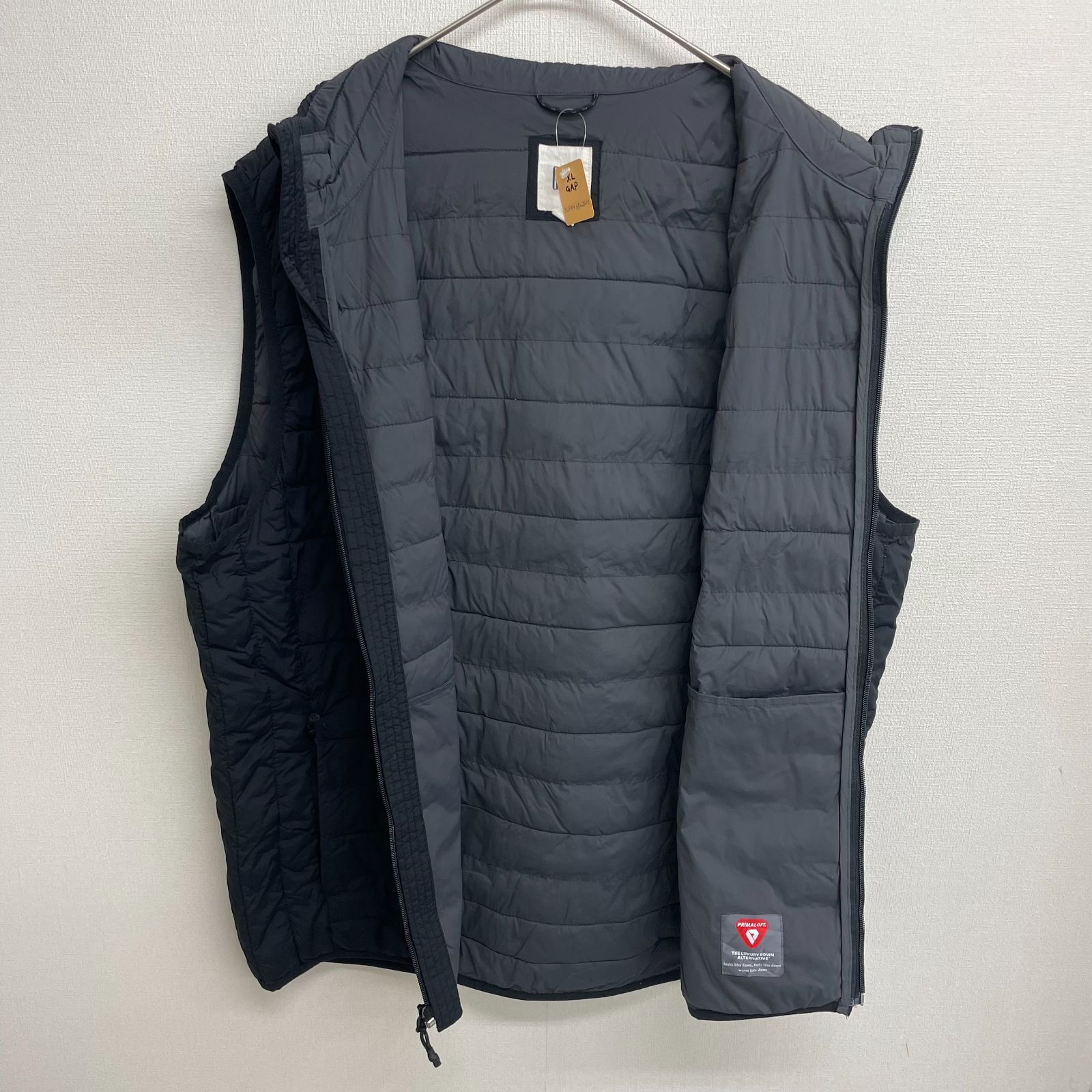 GAP 中綿ベスト PRIMALOFT ビッグサイズ ブラック プリマロフト