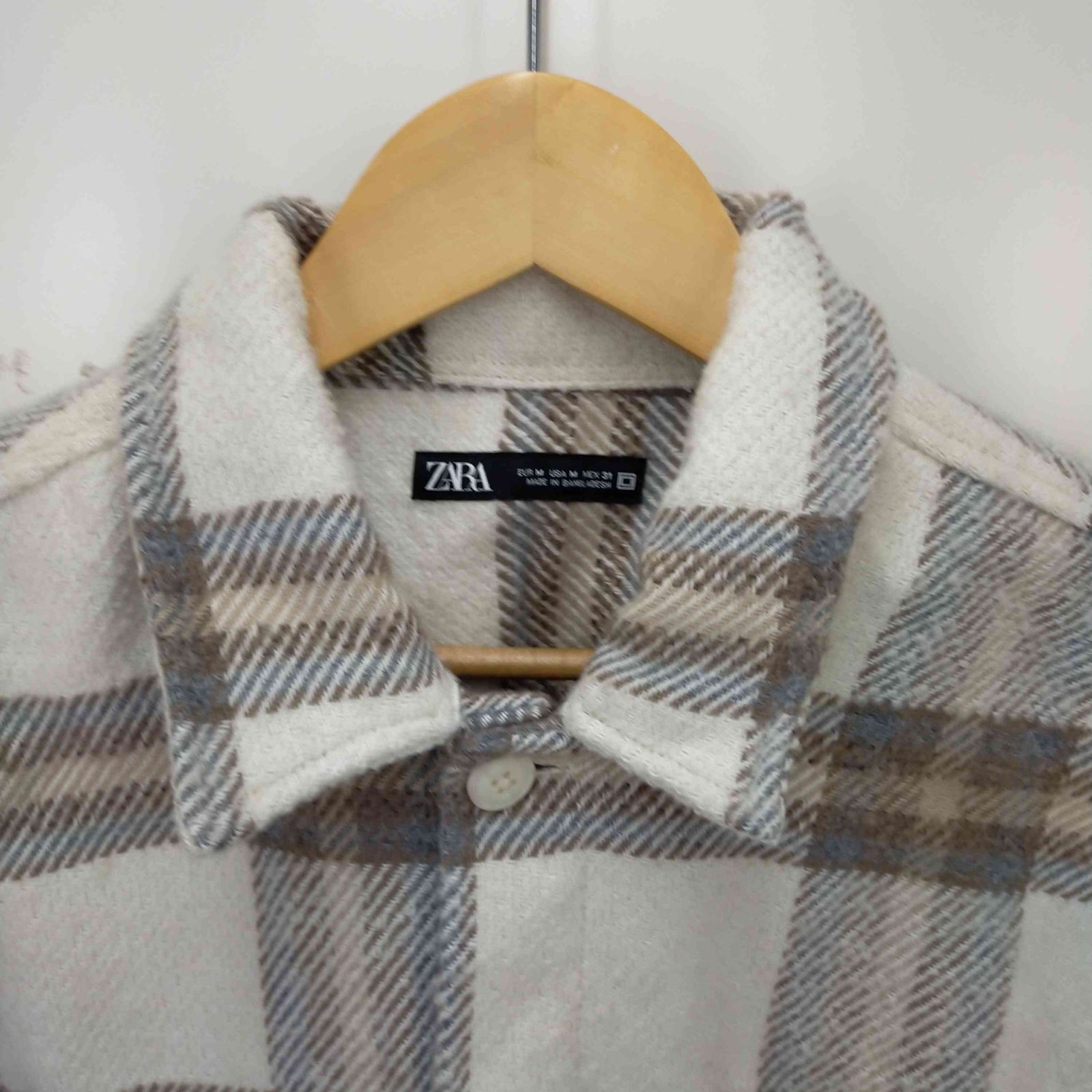 ザラ ZARA チェック ヘビーネル CPO シャツ ジャケット メンズ ザラ ZARA チェック ヘビーネル CPO シャツ ジャケット メンズ