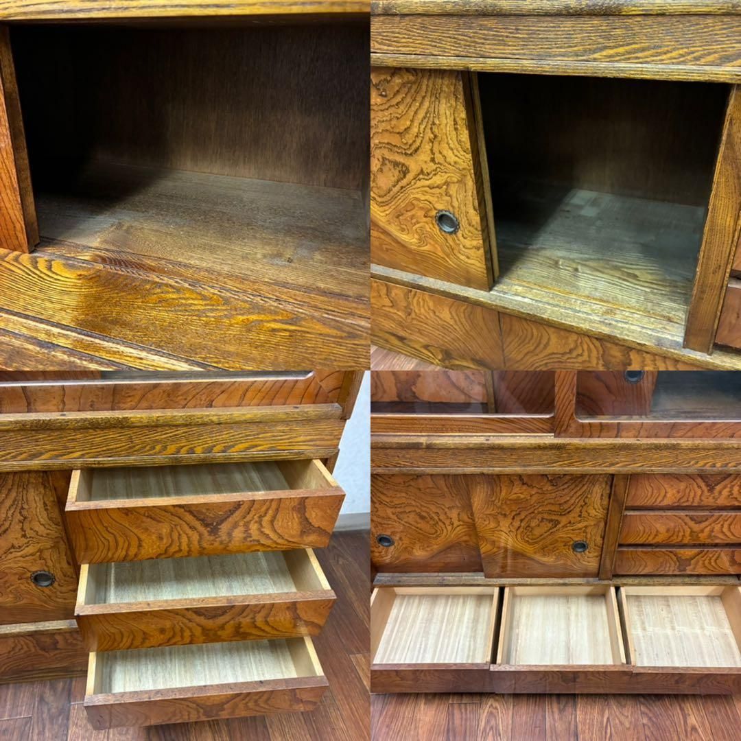 SI158筑後民芸 5段 和箪笥 チェスト 民芸家具 レトロ アンティーク調