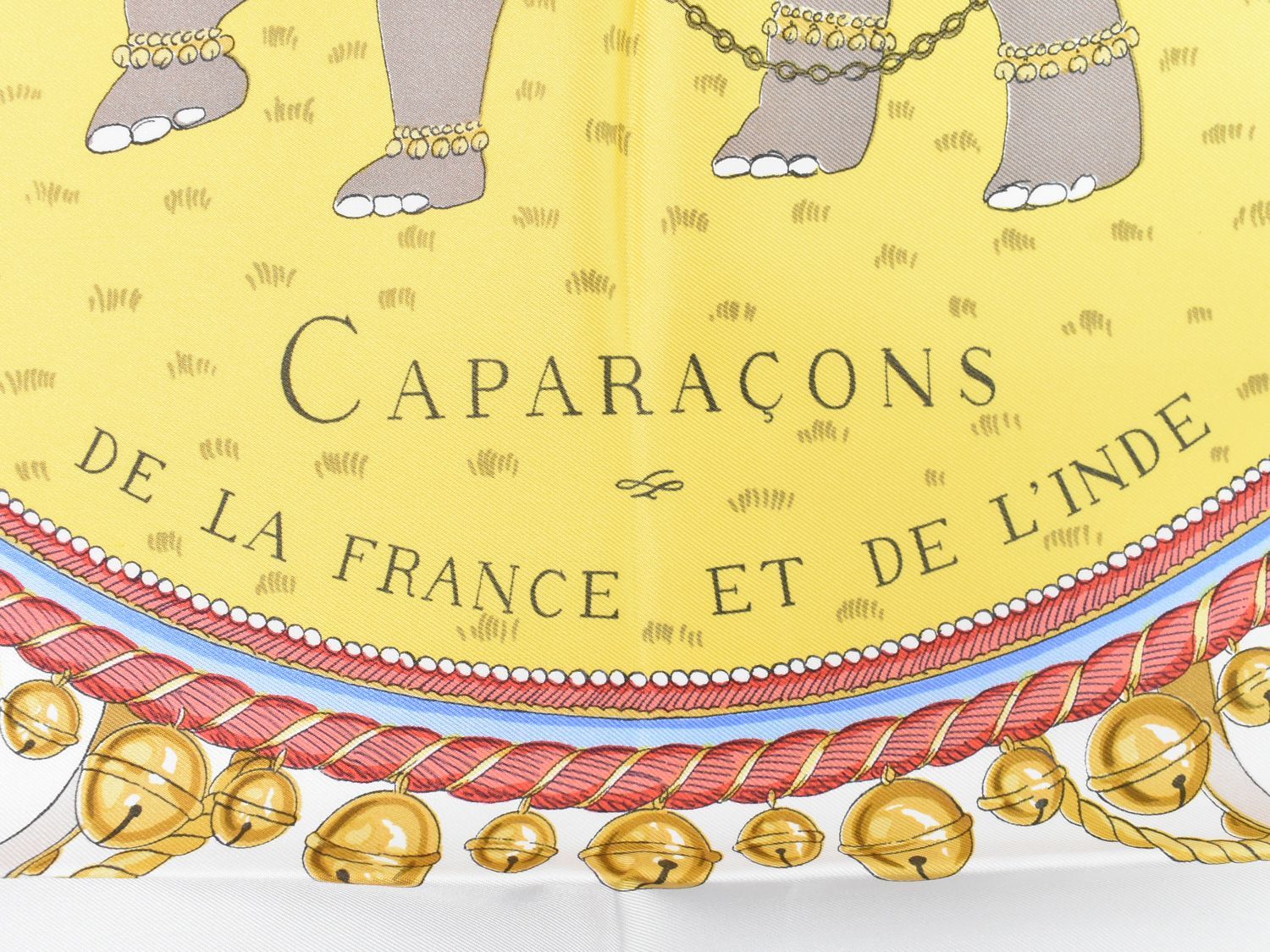 美品✨HERMES カレ90 タグ有り シルク 馬飾り CAPARACONS 美品✨HERMES