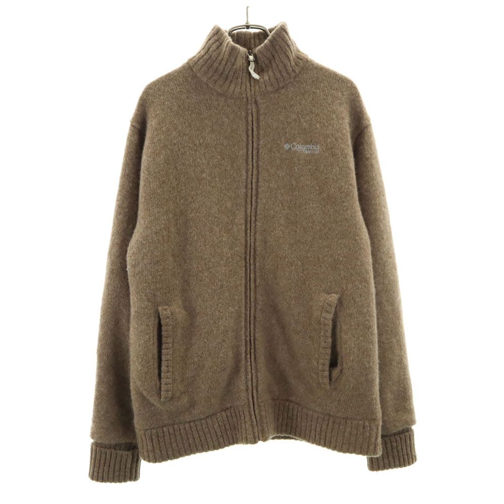 コロンビア ニットジャケット M ブラウン Columbia アウトドア メンズ