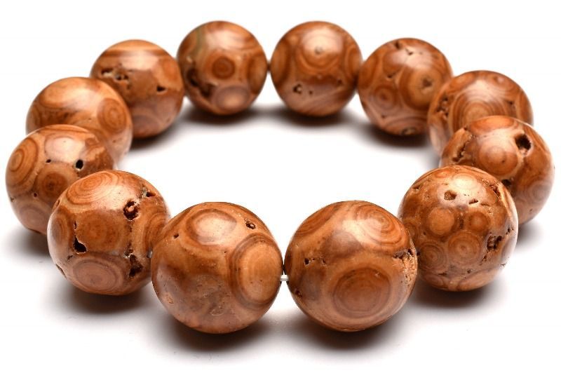 １点物 身につける御神体 仏眼 龍宮舎利石 21mm ブレスレット パワーストーン 天然石 _MA8458